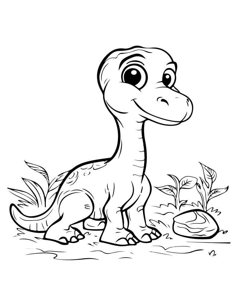 Desenhos de Dinossauros para colorir 45