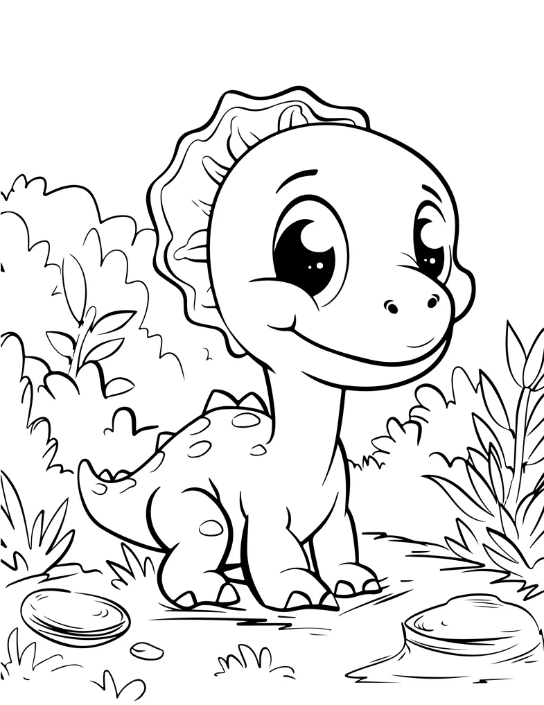 Desenhos de Dinossauros para colorir 48