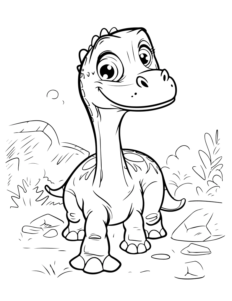 Desenhos de Dinossauros para colorir 52