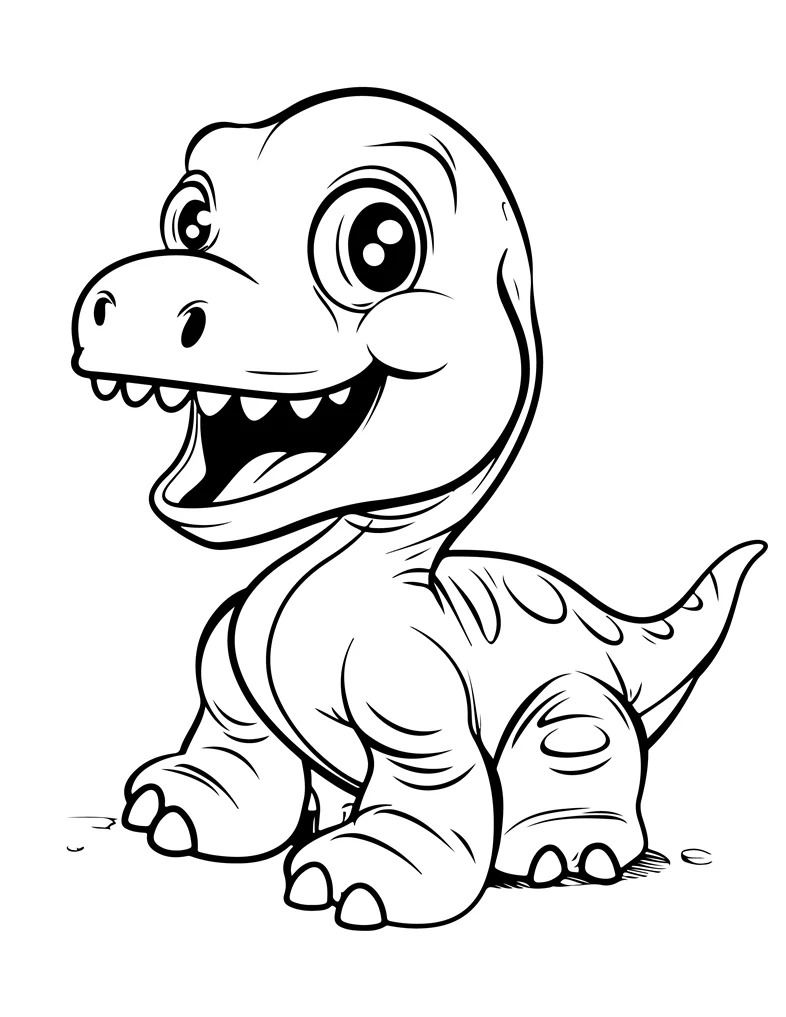 Desenhos de Dinossauros para colorir 54