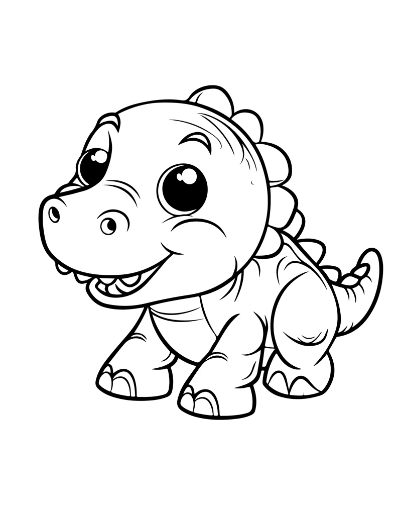 Desenhos de Dinossauros para colorir 55