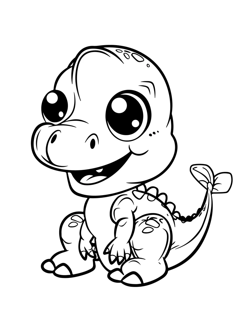Desenhos de Dinossauros para colorir 56