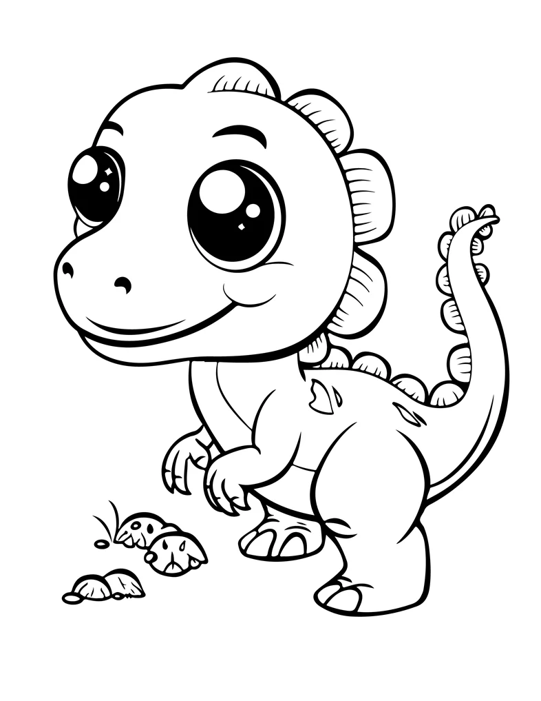 Desenhos de Dinossauros para colorir 58