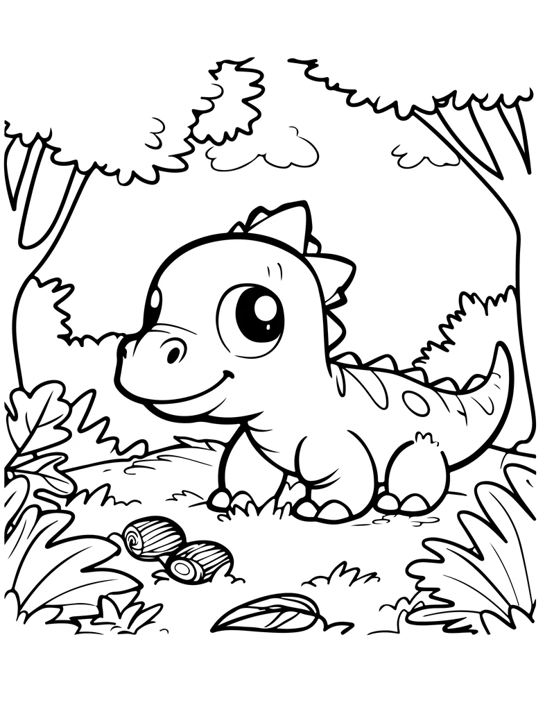 Desenhos de Dinossauros para colorir 60