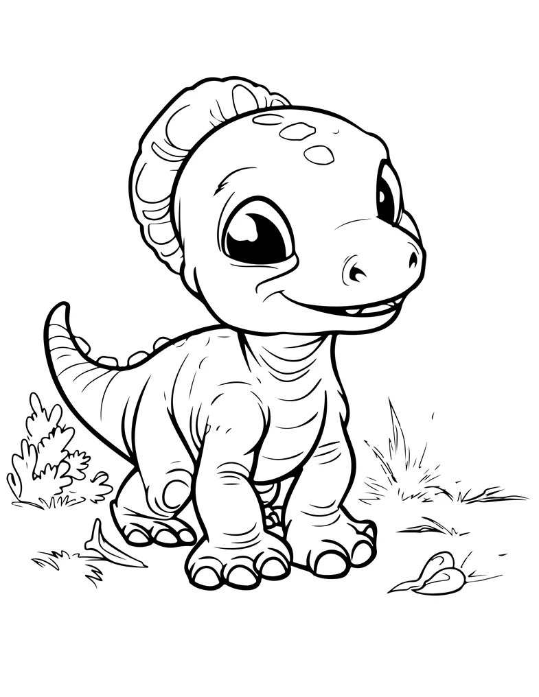 Desenhos de Dinossauros para colorir 61