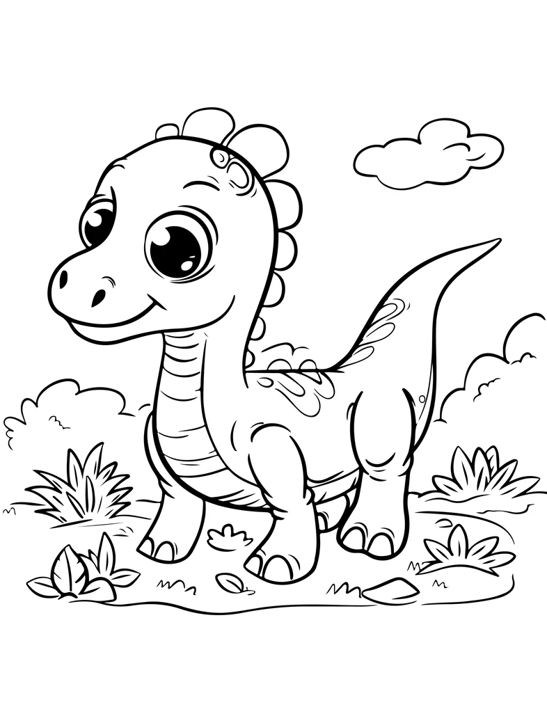 Desenhos de Dinossauros para colorir 63