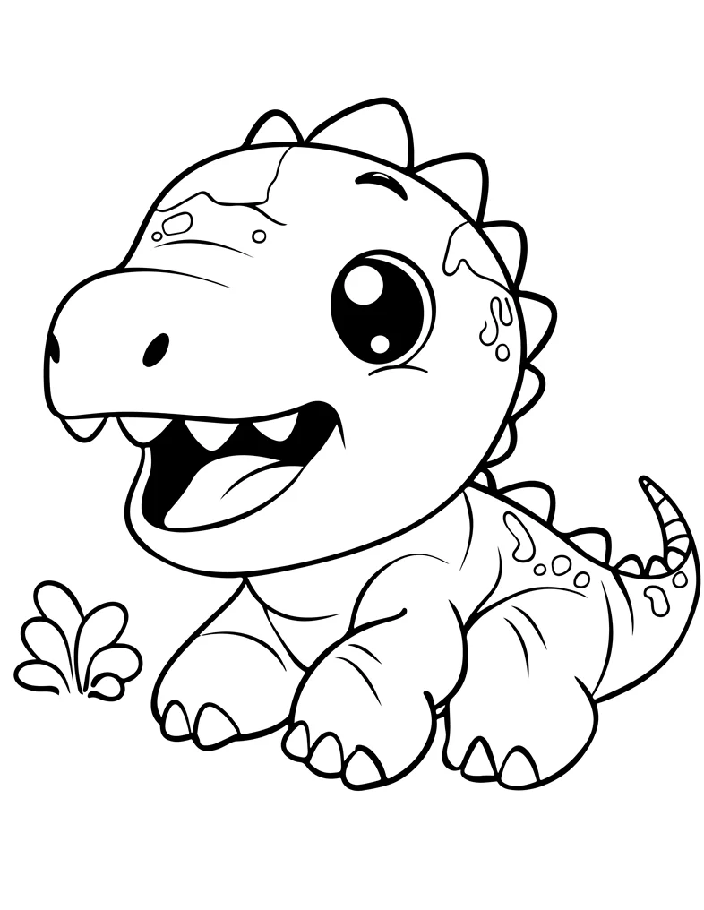 Desenhos de Dinossauros para colorir 64