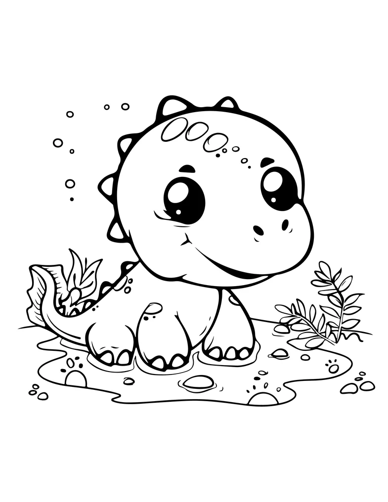 Desenhos de Dinossauros para colorir 65