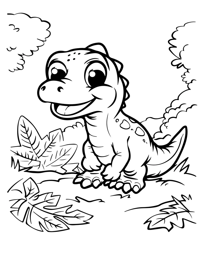 Desenhos de Dinossauros para colorir 69