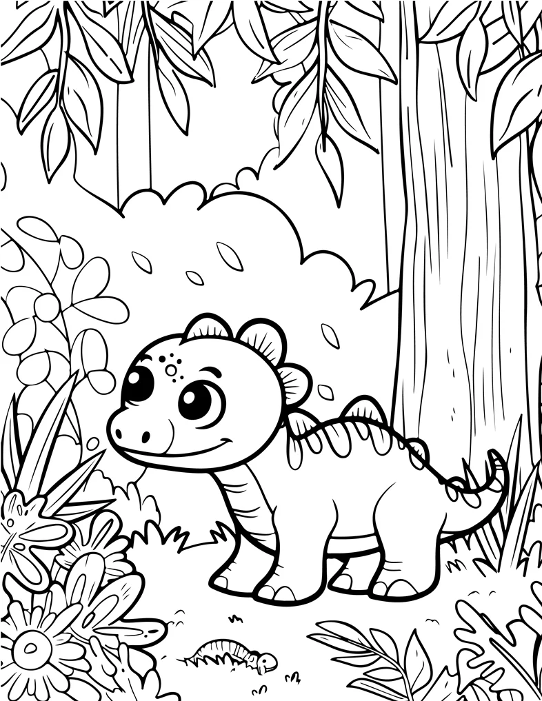 Desenhos de Dinossauros para colorir 70
