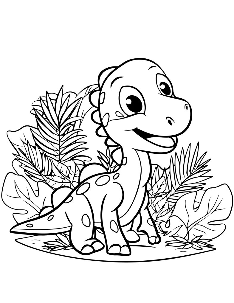 Desenhos de Dinossauros para colorir 71
