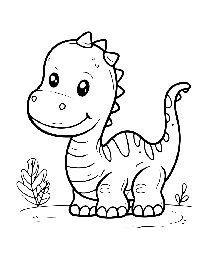 Desenhos de Dinossauros para colorir 72