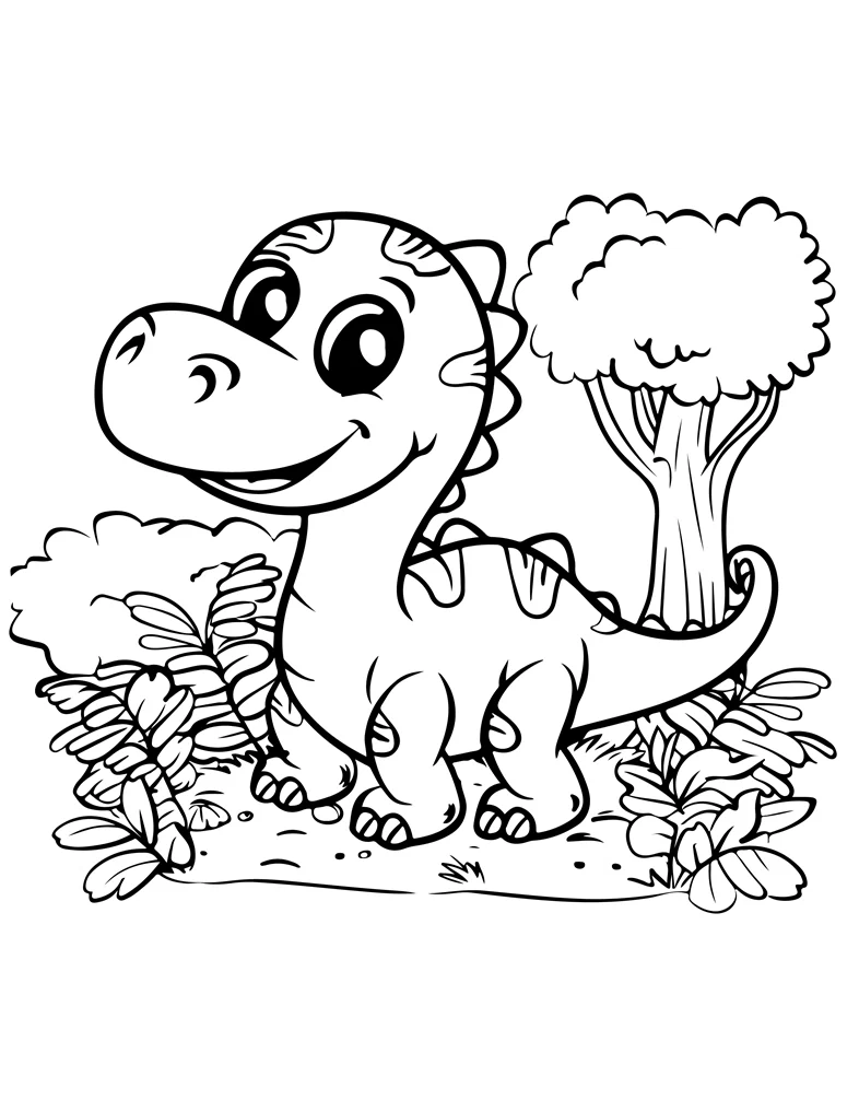 Desenhos de Dinossauros para colorir 73