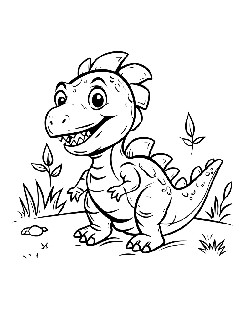 Desenhos de Dinossauros para colorir 8