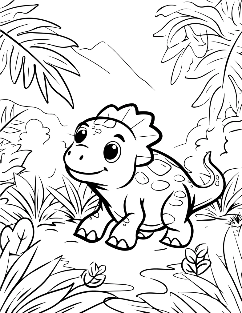 Desenhos de Dinossauros para colorir 80