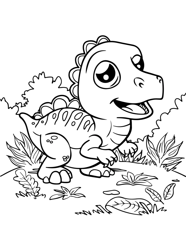 Desenhos de Dinossauros para colorir 83