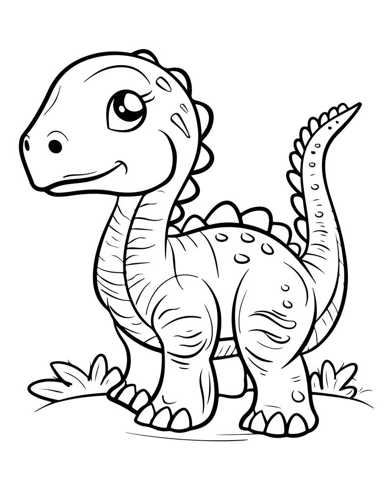 Desenhos de Dinossauros para colorir 84