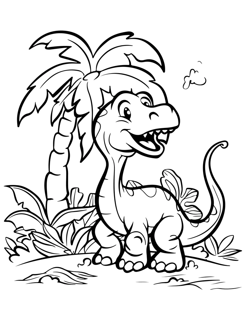 Desenhos de Dinossauros para colorir 86