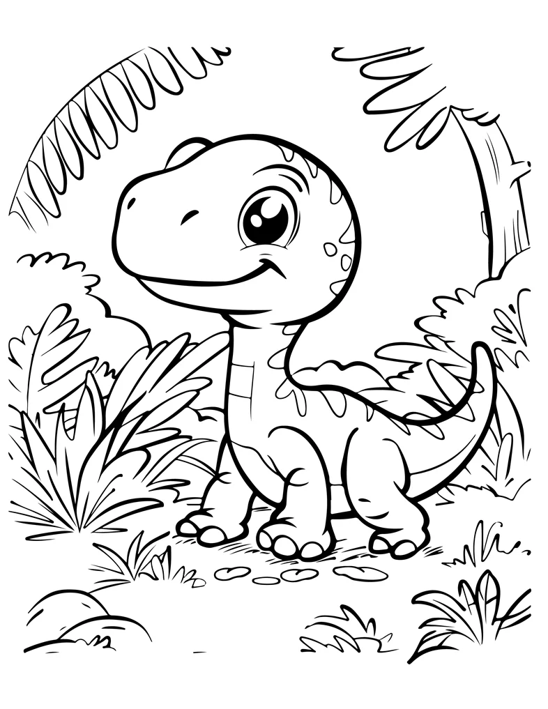 Desenhos de Dinossauros para colorir 88