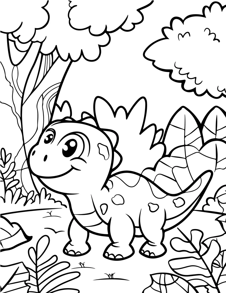 Desenhos de Dinossauros para colorir 89
