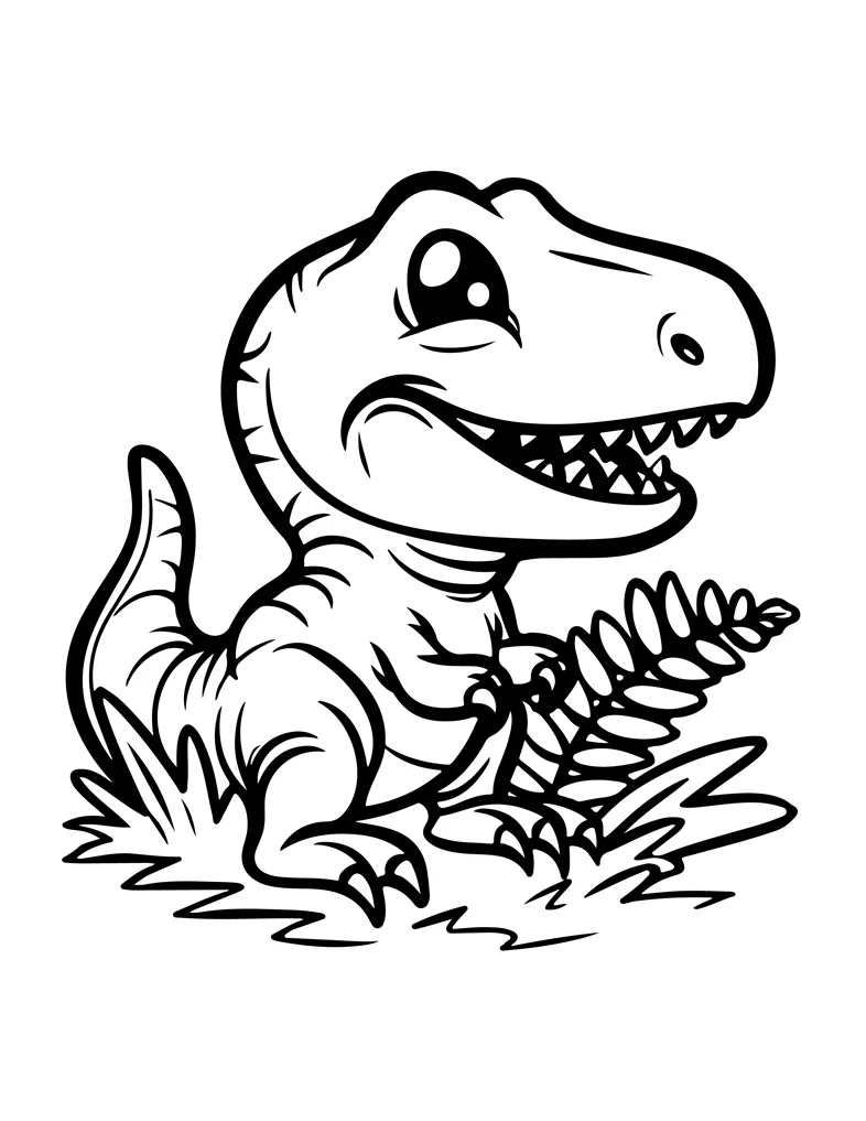 Desenhos de Dinossauros para colorir 9