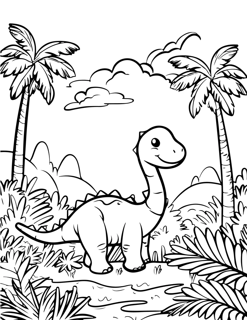 Desenhos de Dinossauros para colorir 91