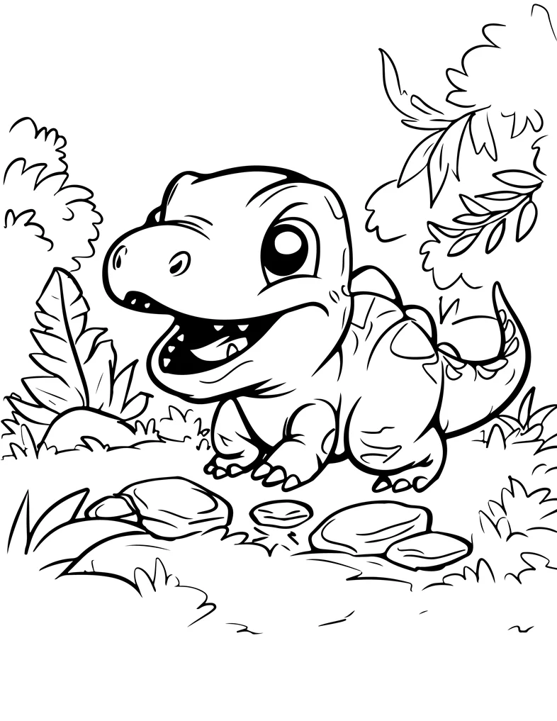 Desenhos de Dinossauros para colorir 92
