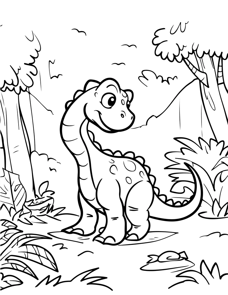 Desenhos de Dinossauros para colorir 93