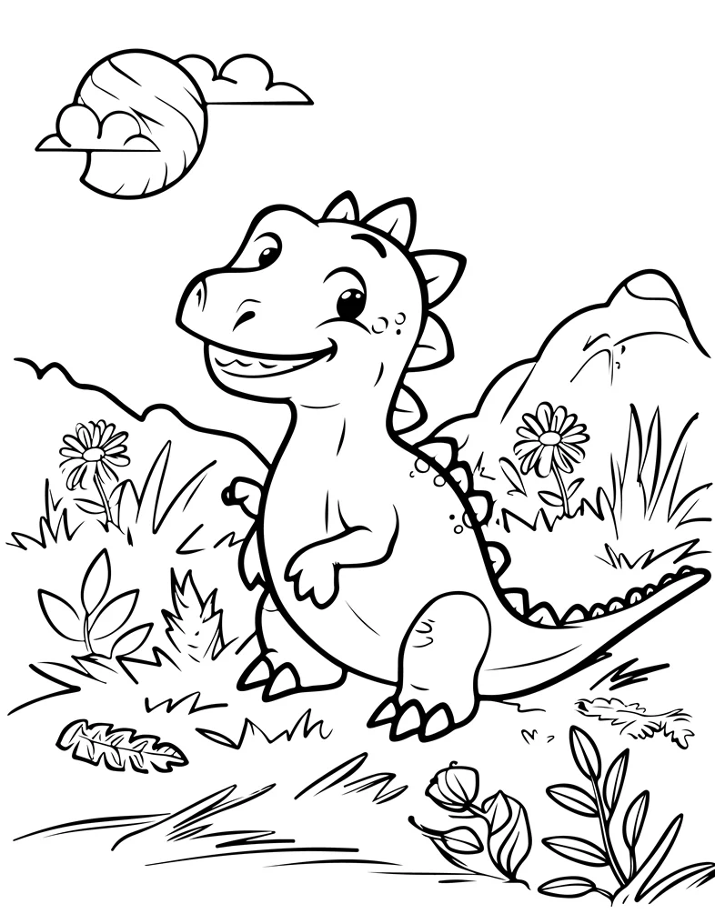 Desenhos de Dinossauros para colorir 94