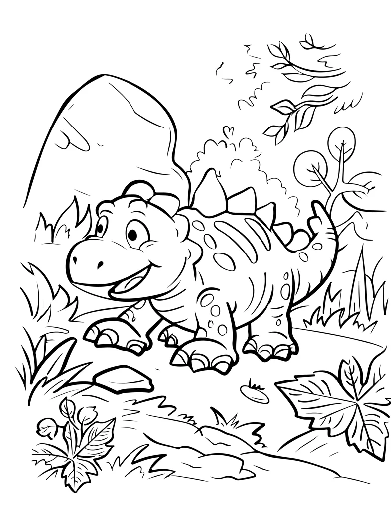 Desenhos de Dinossauros para colorir 96