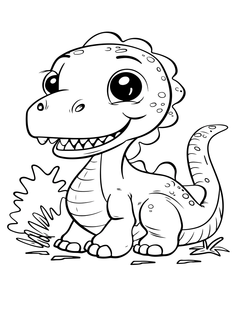Desenhos de Dinossauros para colorir 97