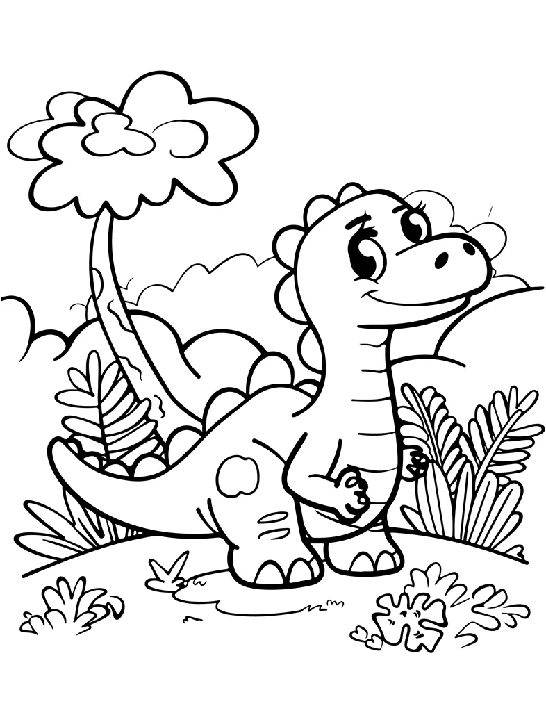 Desenhos de Dinossauros para colorir 99