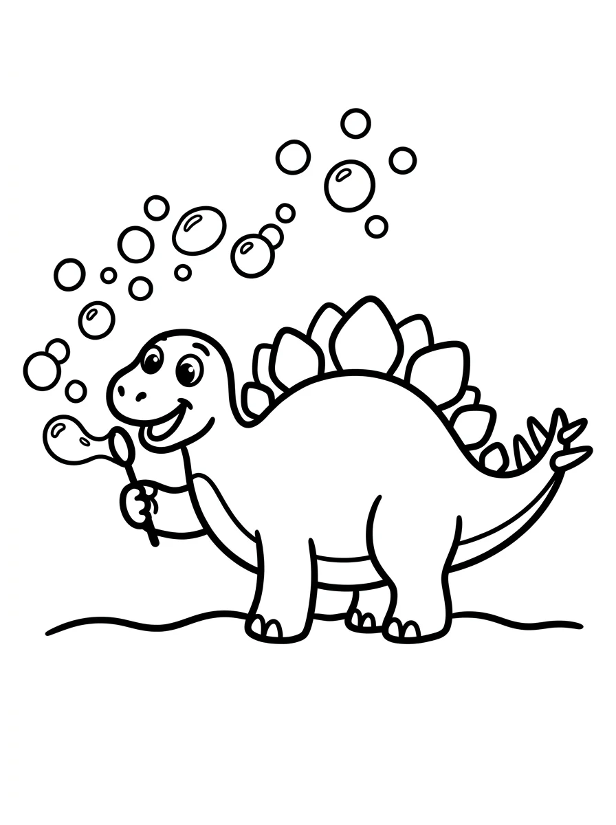 Desenhos de Estegossauro para colorir 11