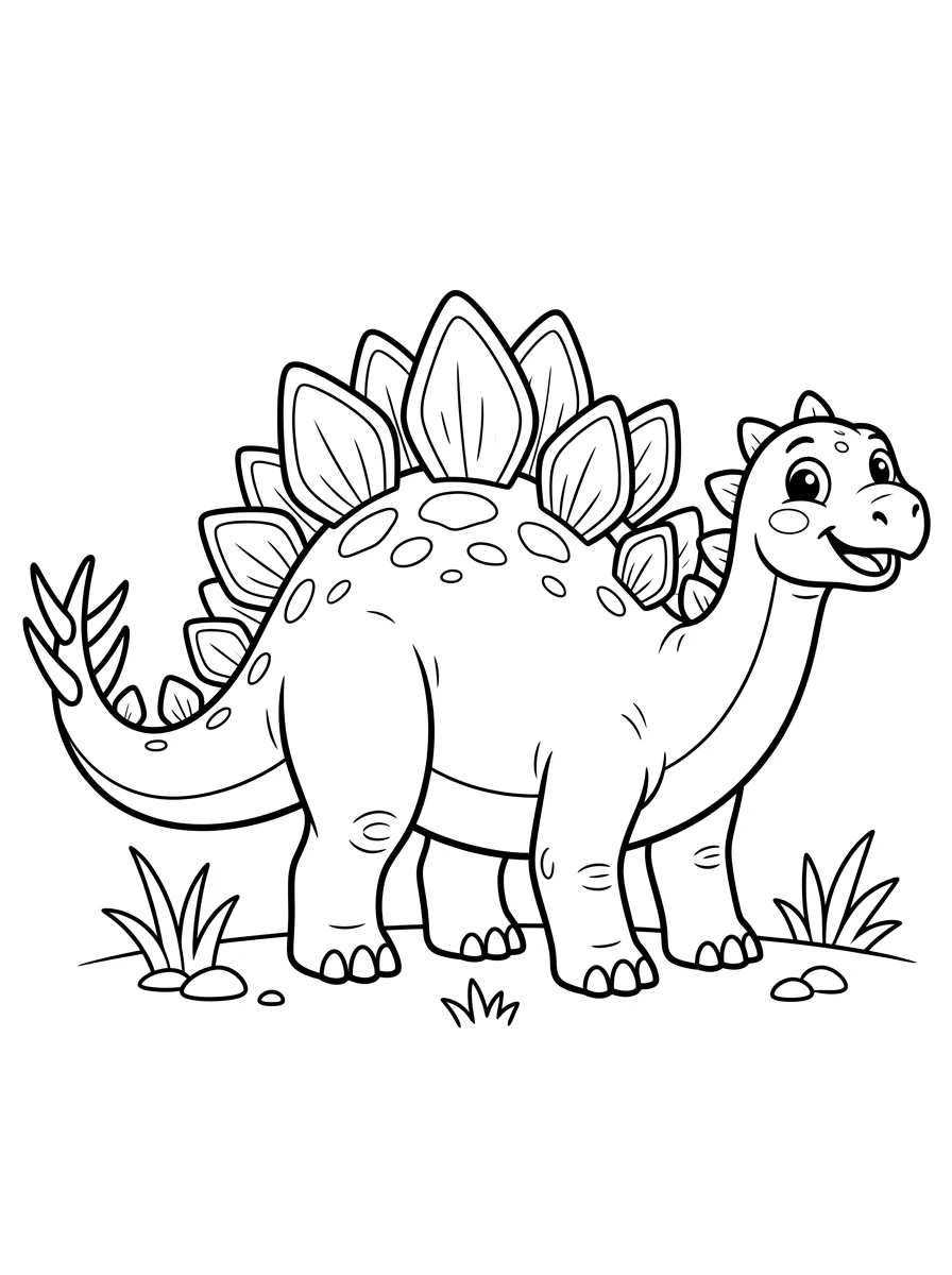 Desenhos de Estegossauro para colorir 20