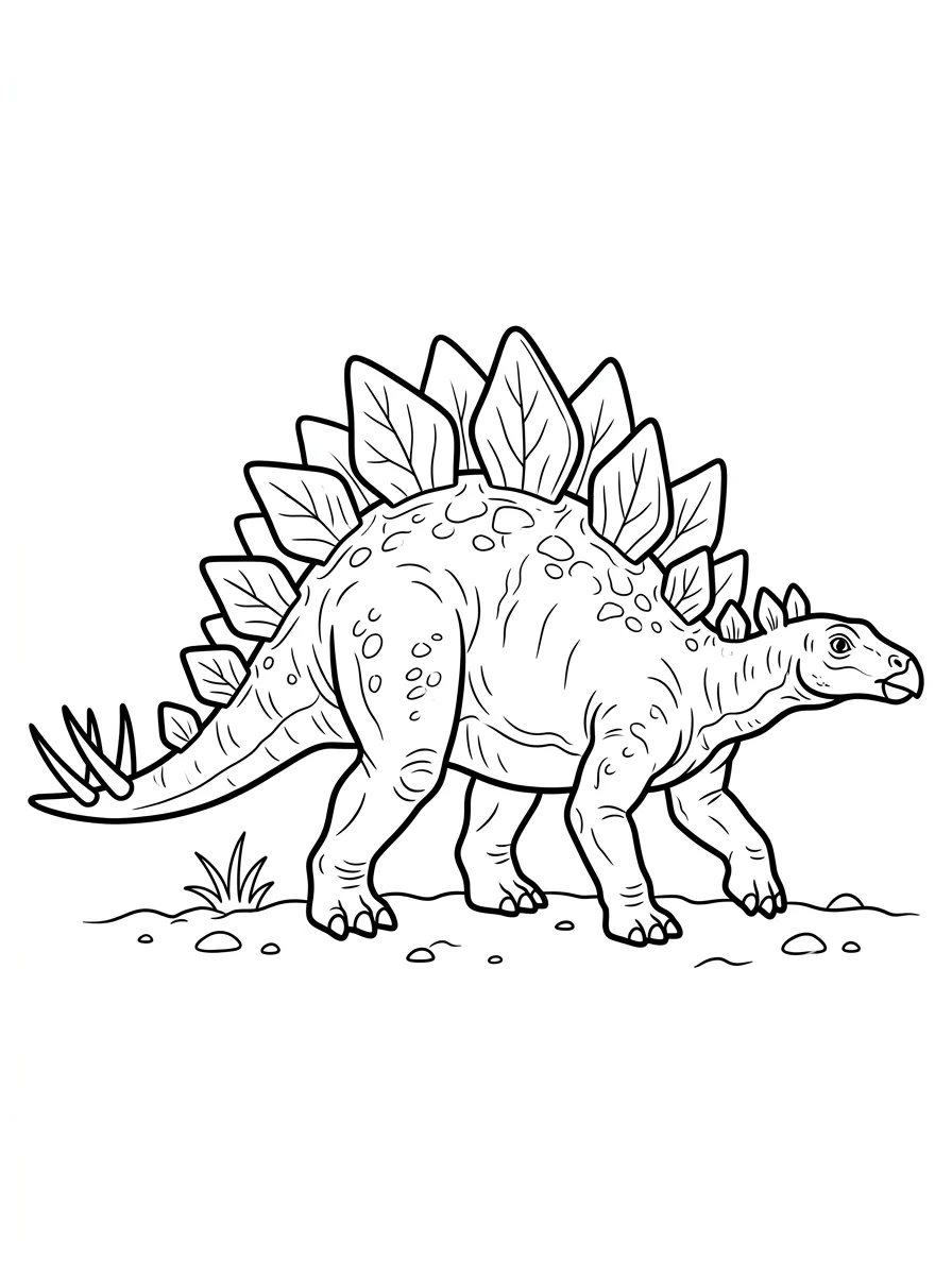 Desenhos de Estegossauro para colorir 21