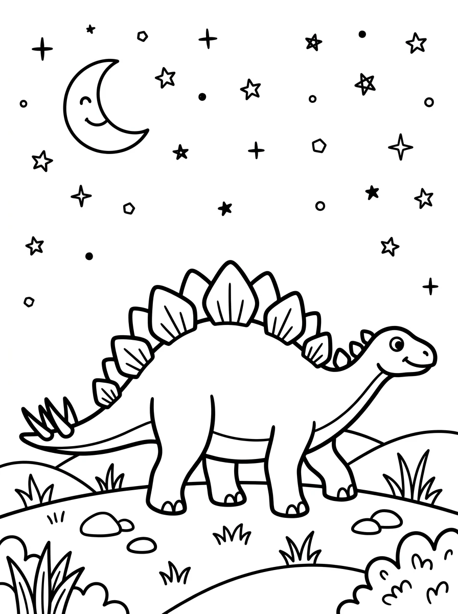 Desenhos de Estegossauro para colorir 23