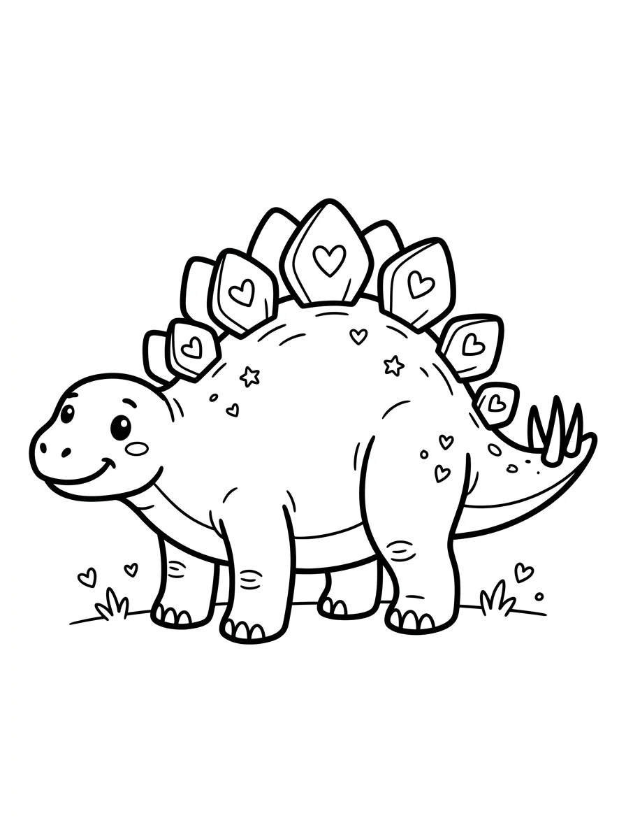 Desenhos de Estegossauro para colorir 25