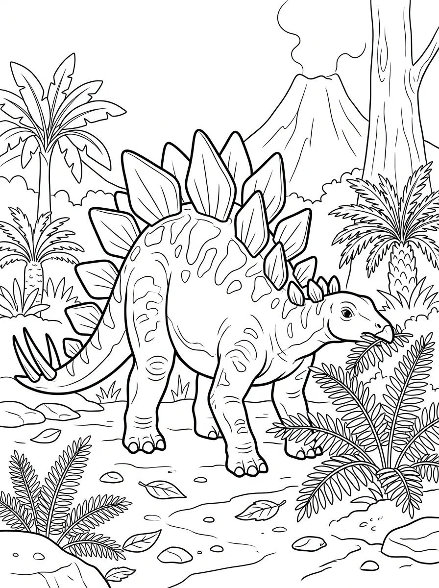 Desenhos de Estegossauro para colorir 29