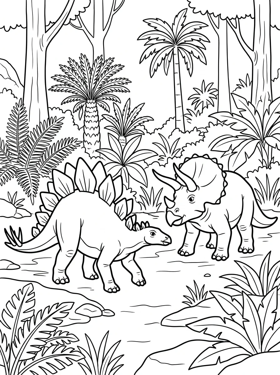 Desenhos de Estegossauro para colorir 30