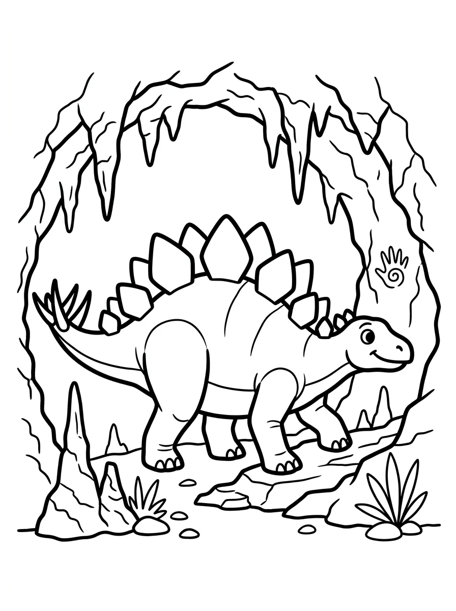 Desenhos de Estegossauro para colorir 31