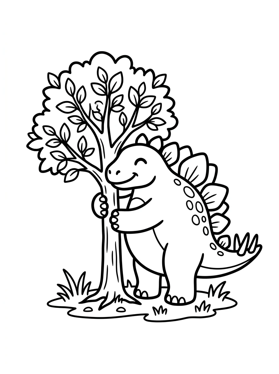 Desenhos de Estegossauro para colorir 35