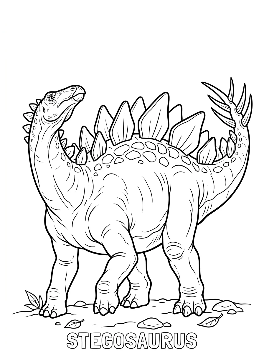 Desenhos de Estegossauro para colorir 37