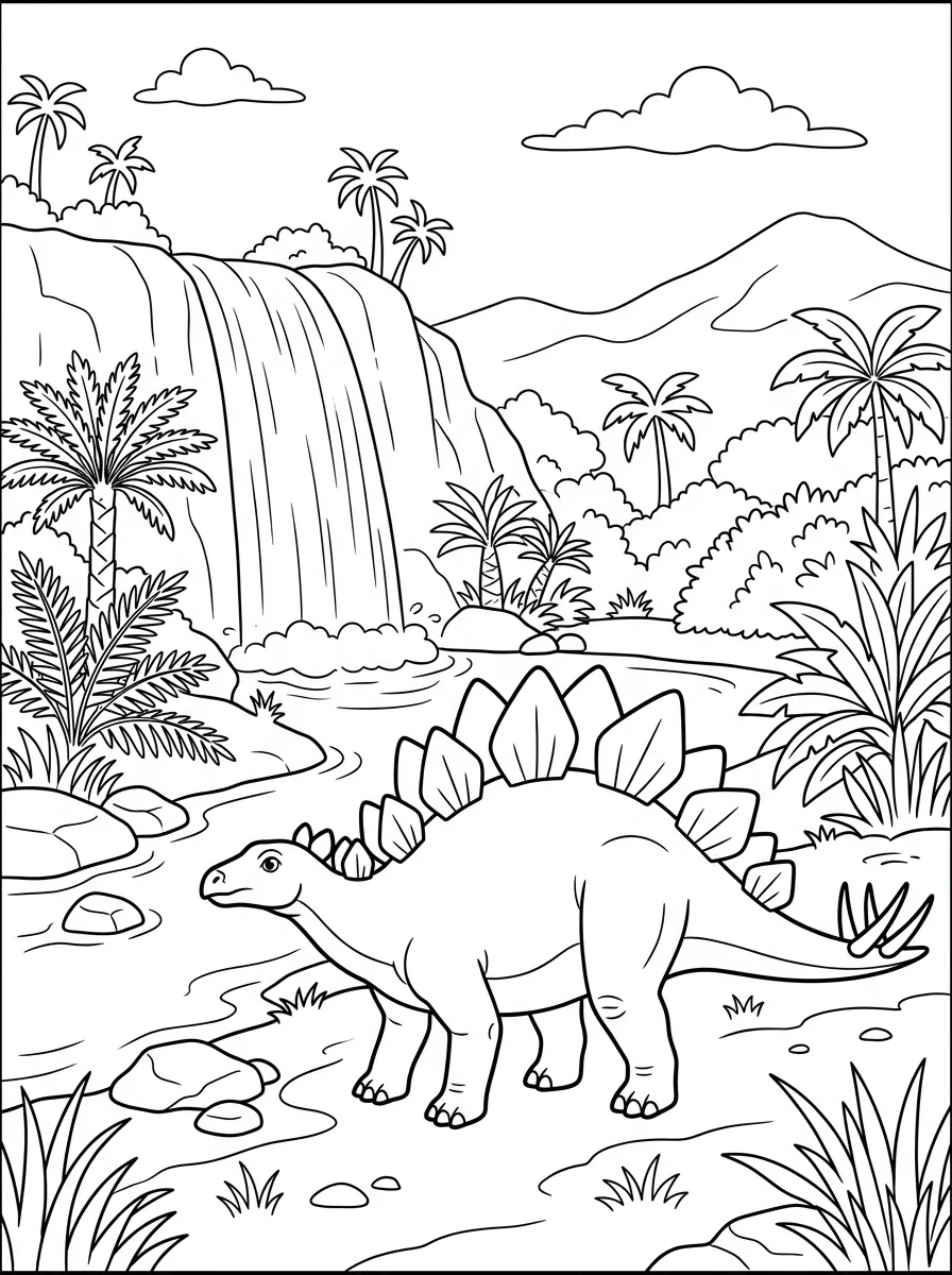 Desenhos de Estegossauro para colorir 39