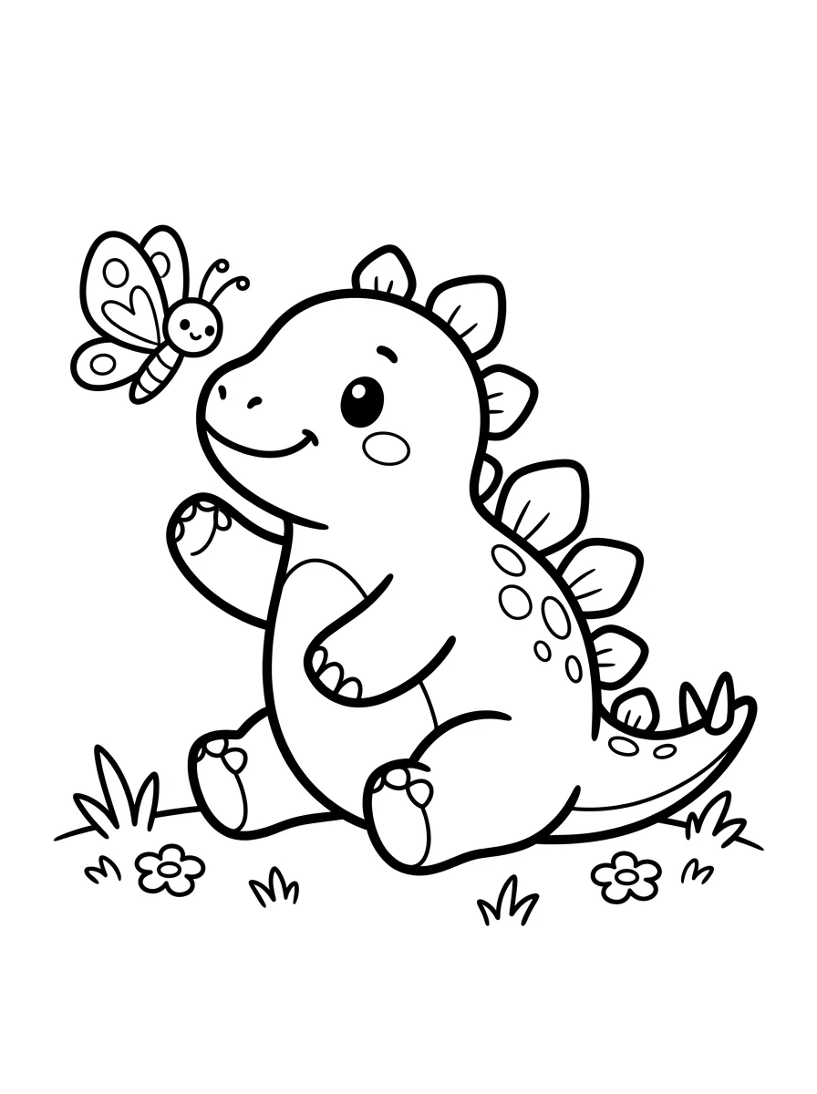 Desenhos de Estegossauro para colorir 4