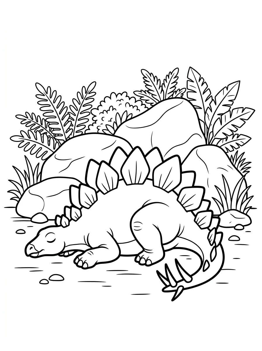 Desenhos de Estegossauro para colorir 41