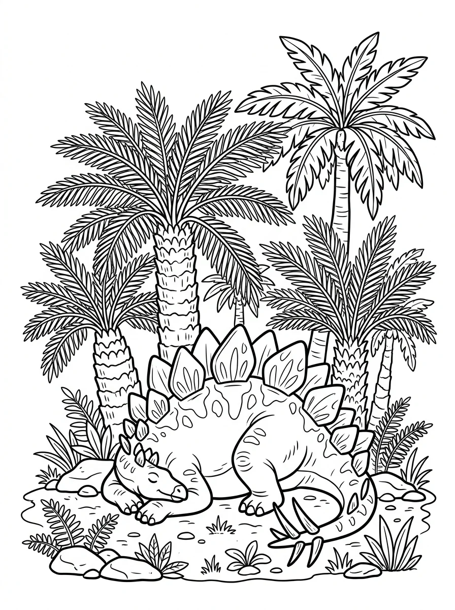 Desenhos de Estegossauro para colorir 42