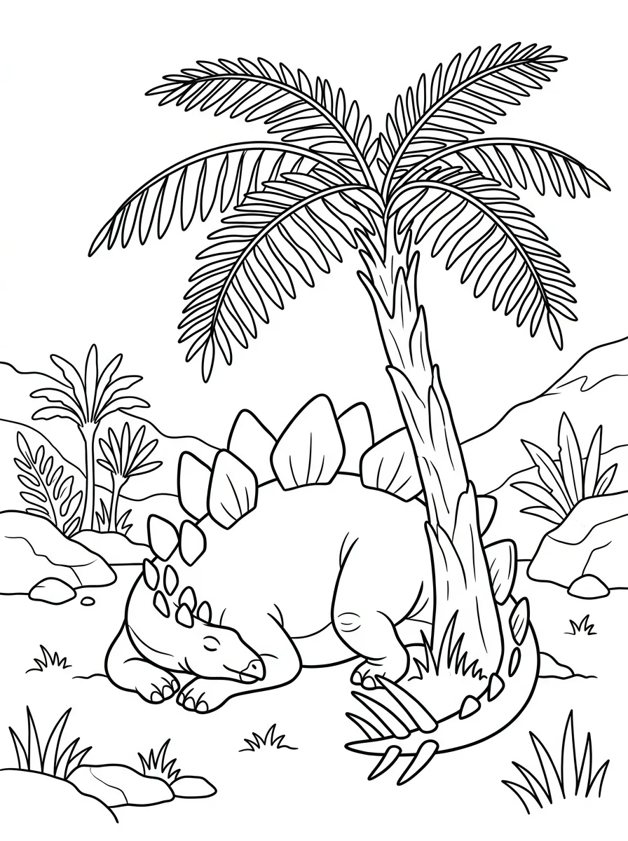 Desenhos de Estegossauro para colorir 43