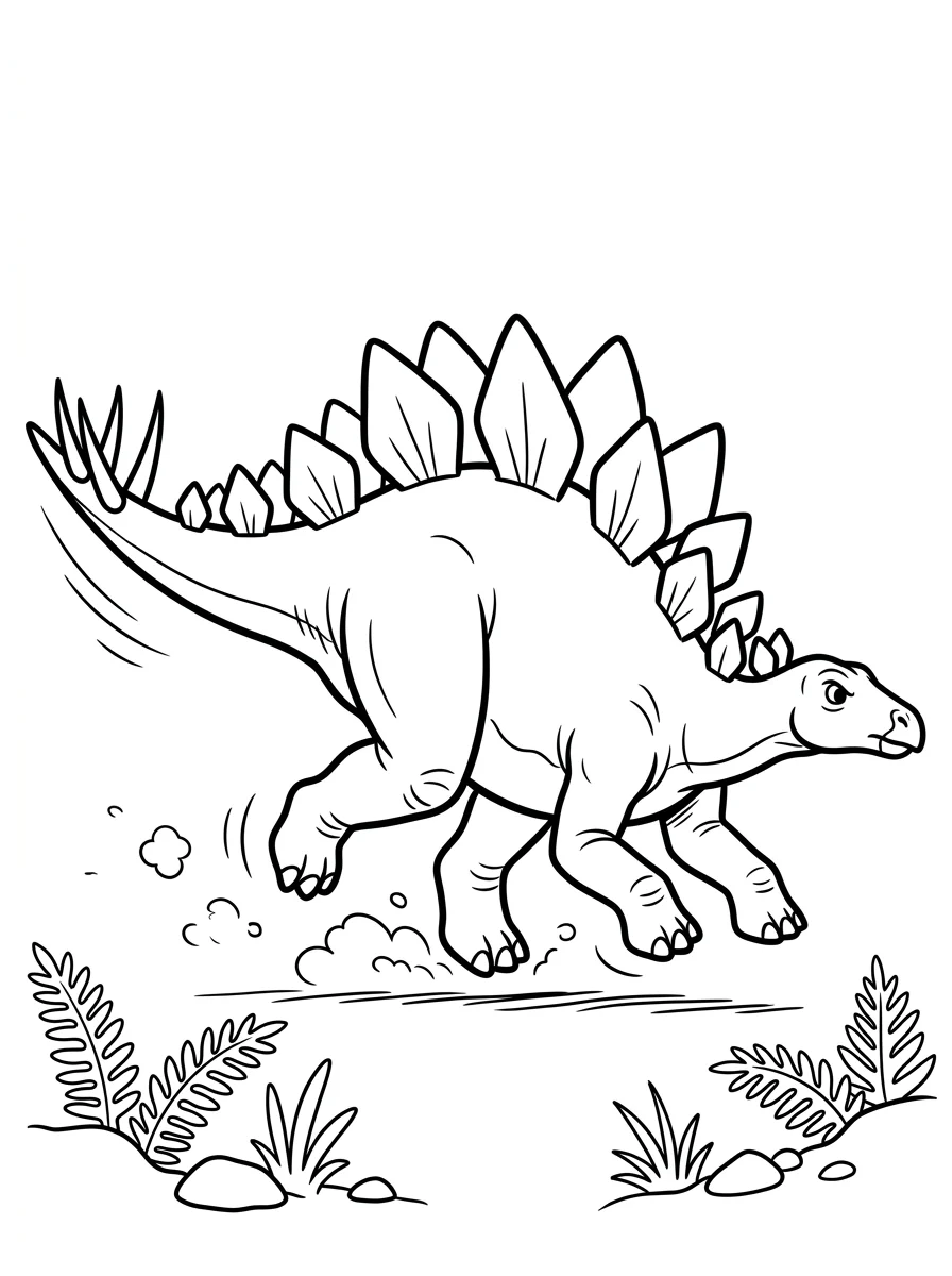 Desenhos de Estegossauro para colorir 44