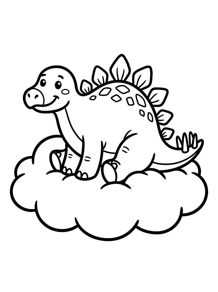 Desenhos de Estegossauro para colorir 45