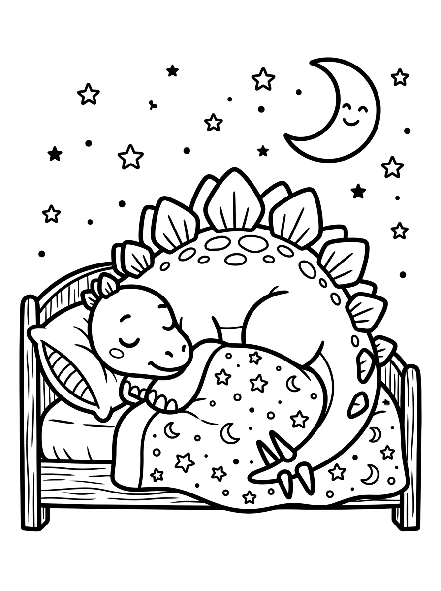 Desenhos de Estegossauro para colorir 46